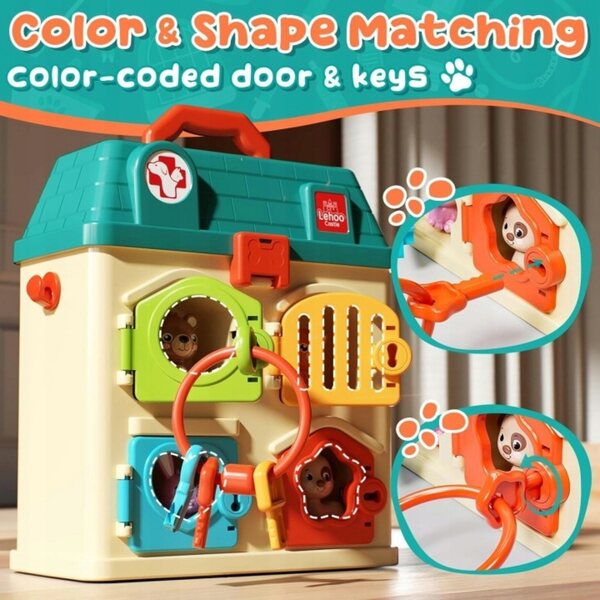 Set Clinica Veterinaria Gioco Bambini con Animali e Accessori Medici