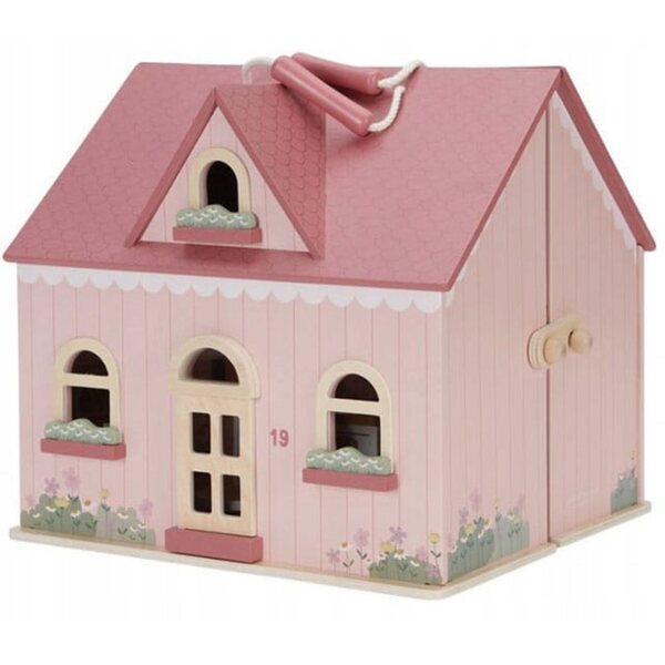 Little Dutch Puppenhaus aus FSC-Holz mit Möbeln und Zubehör, 27,5 cm