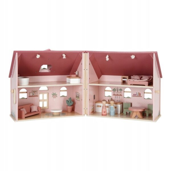 Little Dutch Puppenhaus aus FSC-Holz mit Möbeln und Zubehör, 27,5 cm
