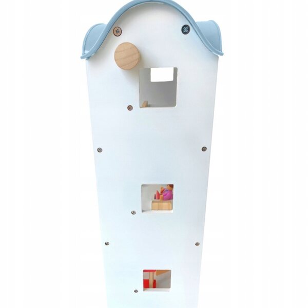 Maison de poupée 41,5 cm avec meubles et accessoires, en bois 4iQ Gruppo Ula