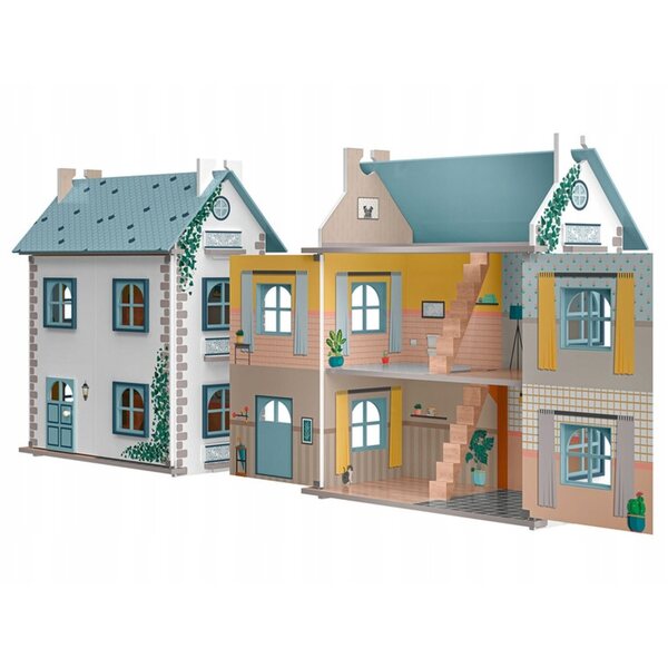 Casa delle bambole Playtive XXL 66 cm in legno per bambini da 3 anni