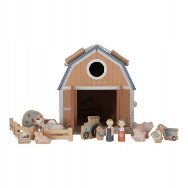 Little Dutch Bauernhaus aus Holz mit 13 Figuren für Kinder ab 3 Jahren
