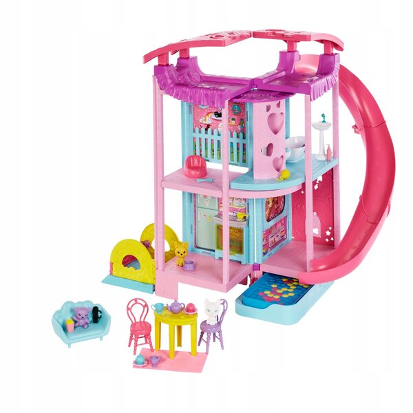 Casetta Barbie Chelsea da 48 cm con tre livelli e accessori