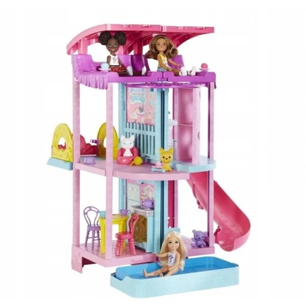 Casetta Barbie Chelsea da 48 cm con tre livelli e accessori