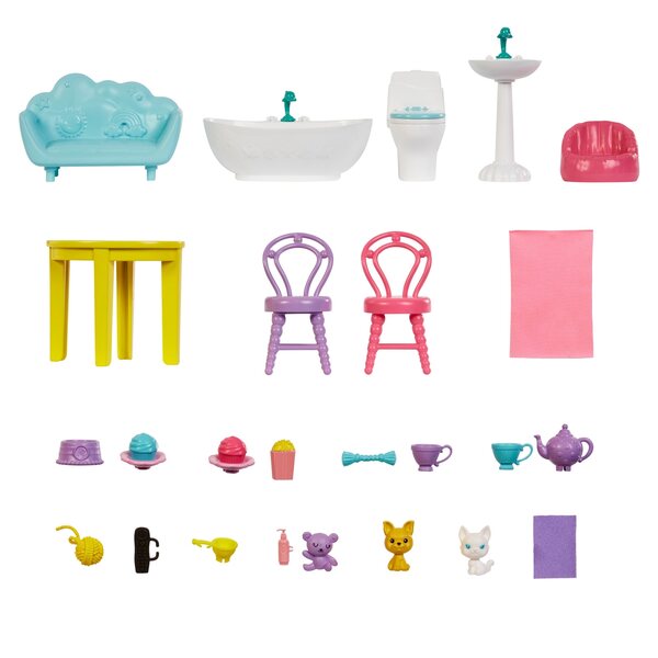 Casetta Barbie Chelsea da 48 cm con tre livelli e accessori
