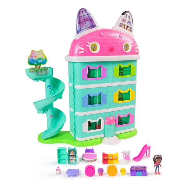 Interattivo Spin Master Cat House Gabi's House 60 cm con effetti sonori e luminosi