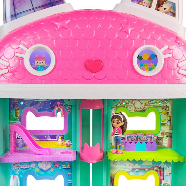 Interattivo Spin Master Cat House Gabi's House 60 cm con effetti sonori e luminosi