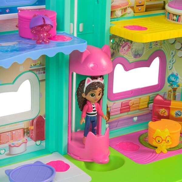 Interattivo Spin Master Cat House Gabi's House 60 cm con effetti sonori e luminosi