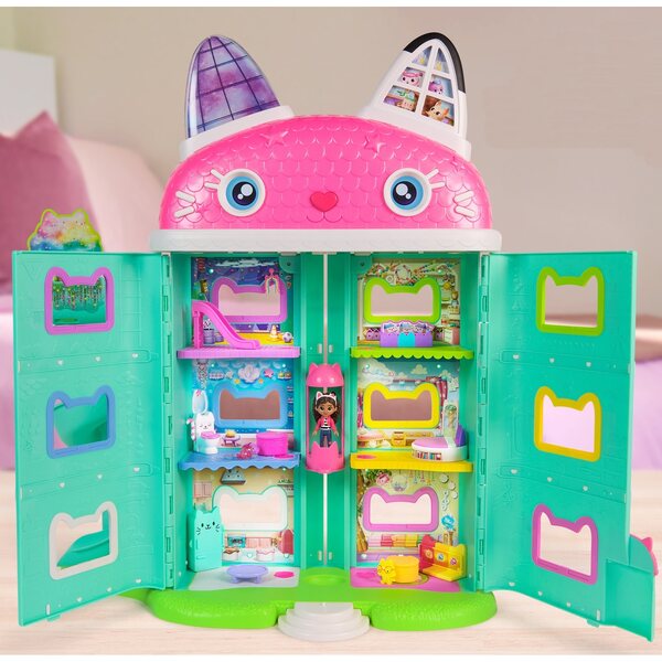 Interattivo Spin Master Cat House Gabi's House 60 cm con effetti sonori e luminosi