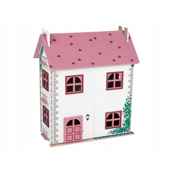 Maison de poupée en bois Playtive XXL avec double escalier et murs ouvrants