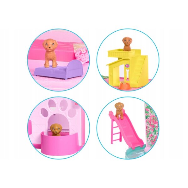 Barbie Dreamhouse Traumhaus: großes Puppenhaus mit 3 Etagen, Geräuschen und 75 Zubehörteilen