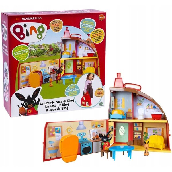 Bing Rabbits Haus mit Figuren und Zubehör – Spielset für Kinder