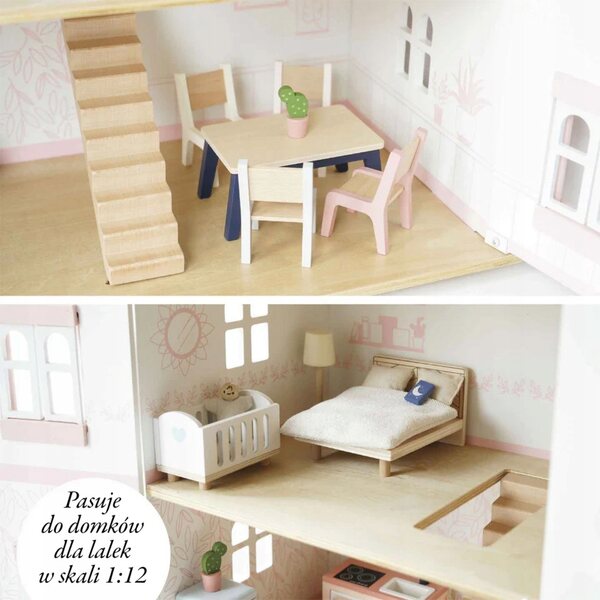 Holzmöbel-Set für Le Toy Van Puppenhaus, 35-teilig