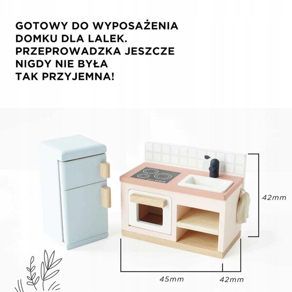 Holzmöbel-Set für Le Toy Van Puppenhaus, 35-teilig