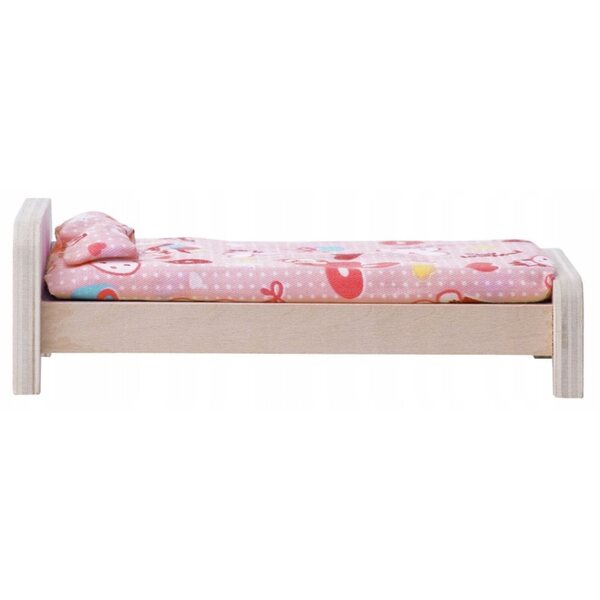 Dollhouse in legno Woodyland Brygida con mobili, pastello, 39,5x26,5x36 cm