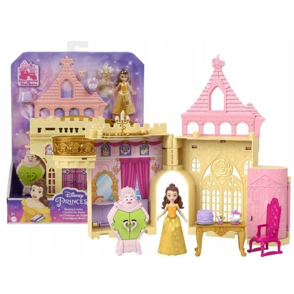 Disney Princess Belles Schloss mit Bella Puppe 9 cm Mattel