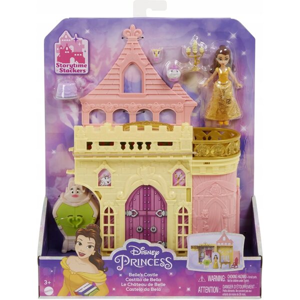 Disney Princess Belles Schloss mit Bella Puppe 9 cm Mattel