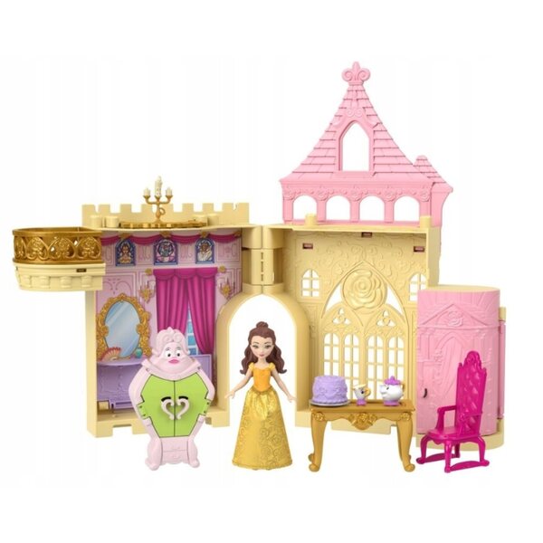 Disney Princess Belles Schloss mit Bella Puppe 9 cm Mattel