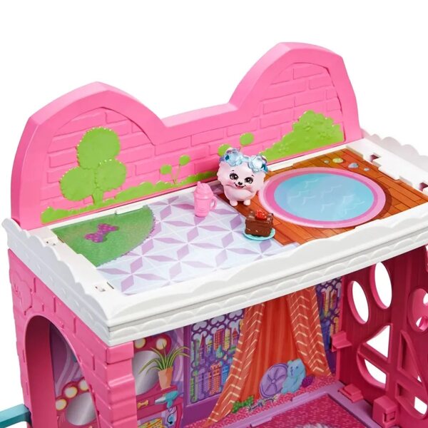 Enchantimals Casa Urbana con Caffetteria e Bambola Palmer 70 cm per Bambini