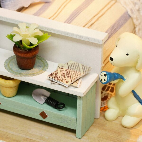 DIY Puppenhaus aus Holz mit LED – Miniatur-Set für Kinder ab 7 Jahren