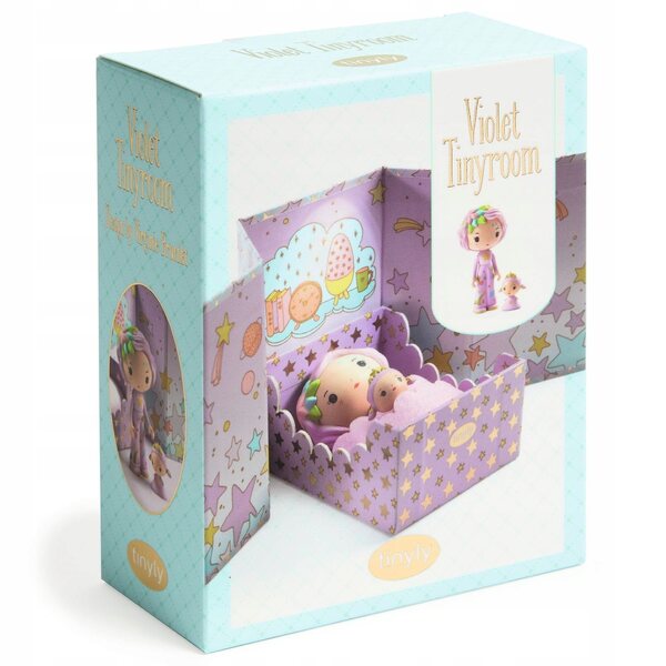 DJeco Tinyly Pokoik Violet in scatola magnetica - gioco educativo in cartone