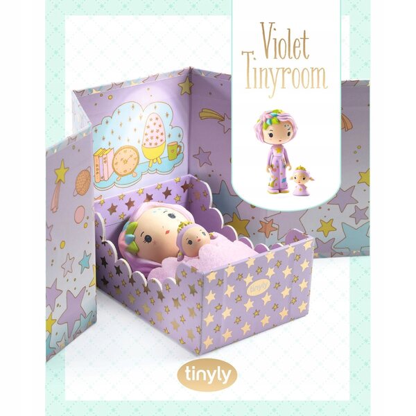 DJeco Tinyly Pokoik Violet in scatola magnetica - gioco educativo in cartone
