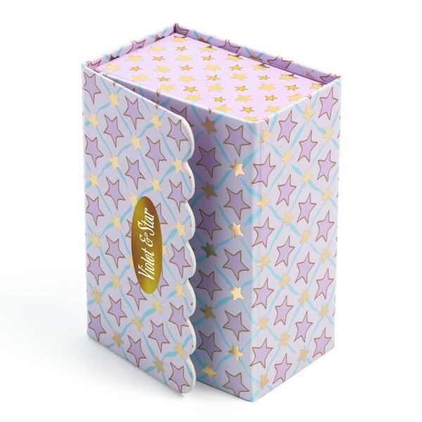 DJeco Tinyly Pokoik Violet in scatola magnetica - gioco educativo in cartone