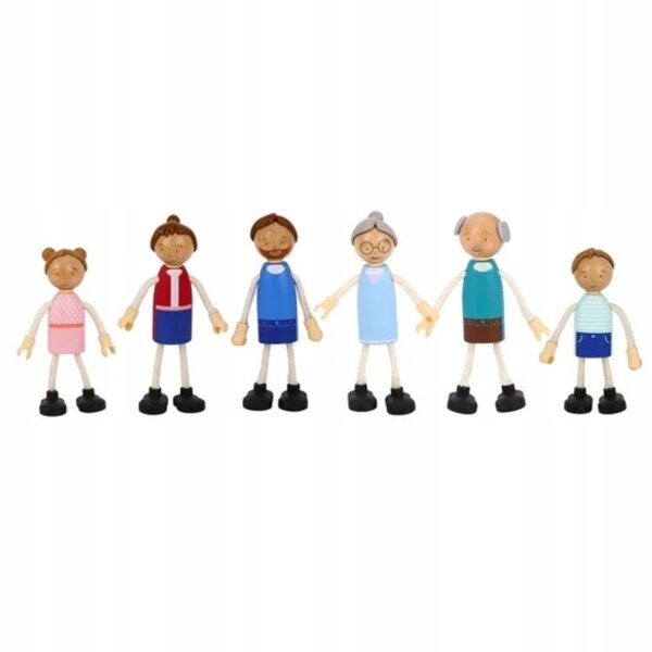 Großes Puppenhaus aus Holz mit Möbeln und FSC-Figuren für Kinder ab 3 Jahren