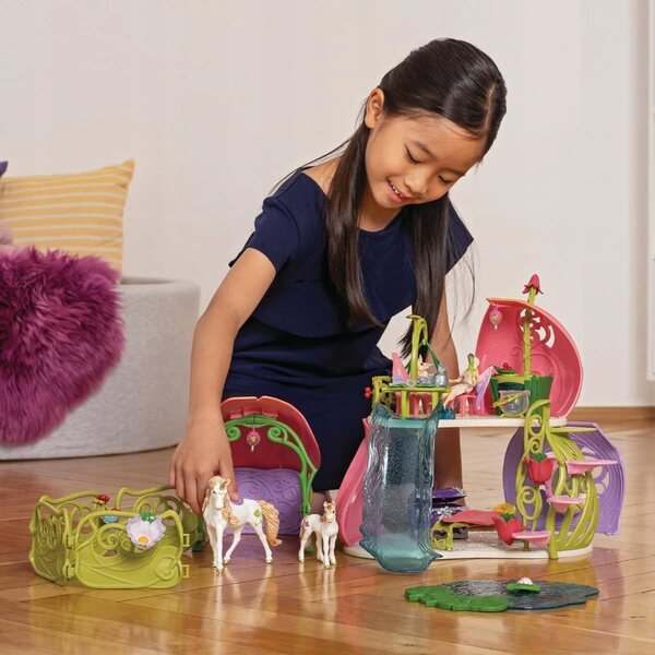 SCHLEICH ZESTAW FIGUREK JEDNOROŻCE BŁYSZCZĄCY DOM PREZENT DLA DZIEWCZYNKI