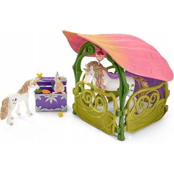 SCHLEICH ZESTAW FIGUREK JEDNOROŻCE BŁYSZCZĄCY DOM PREZENT DLA DZIEWCZYNKI