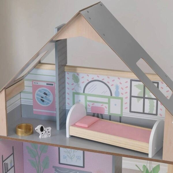 KidKraft Grande Casetta in Legno per Bambole con Mobili e Luci per Bambini 3+