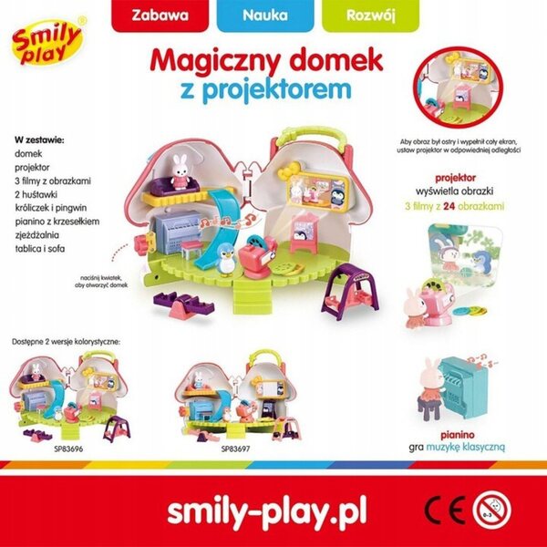 Cottage con proiettore Smily Play gioco educativo e creativo per bambini 3+
