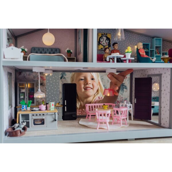 Lundby Puppenhaus-Lampen-Beleuchtungsset mit LED-Timer