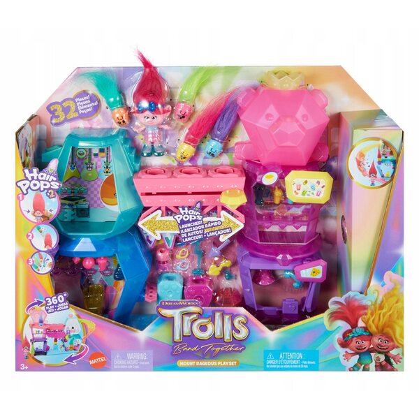 Mattel Trolls Set Mount Rageous mit Poppy Doll und musikalischen Interaktionen