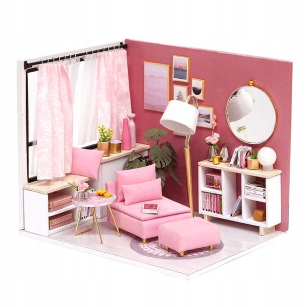 Miniatura Casa in Legno DIY con LED e Arredamento per Bambine 7+ Anni