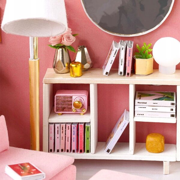 Miniatura Casa in Legno DIY con LED e Arredamento per Bambine 7+ Anni