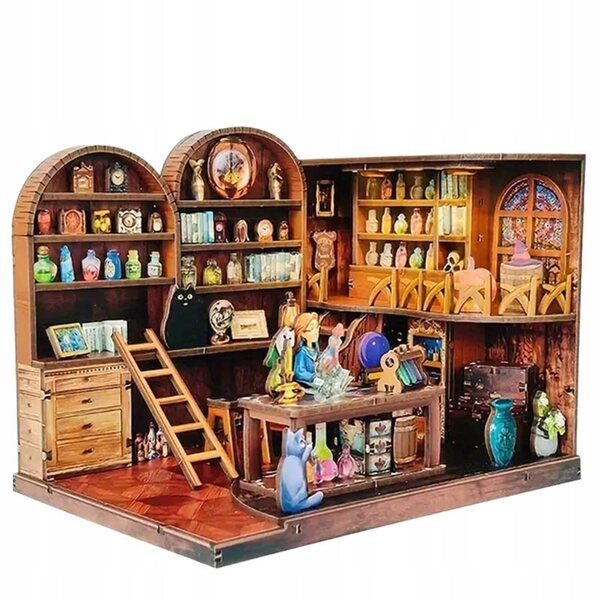 Harry Potter Miniaturowy domek Book Nook Komnata czarów i eliksirów