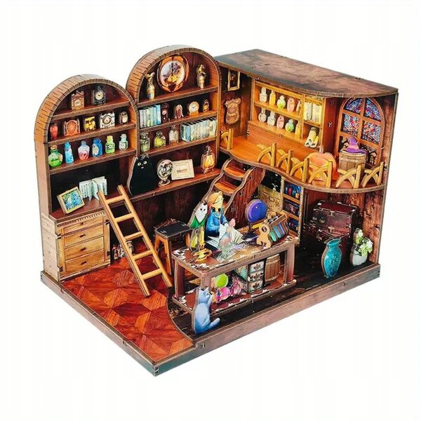 Harry Potter Miniaturowy domek Book Nook Komnata czarów i eliksirów