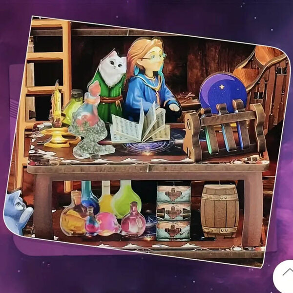 Harry Potter Miniaturowy domek Book Nook Komnata czarów i eliksirów