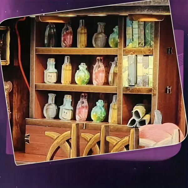 Harry Potter Miniaturowy domek Book Nook Komnata czarów i eliksirów