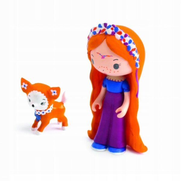 DJECO Casa valigia con bambole Bluchka & Indie giocattolo per bambini 4+