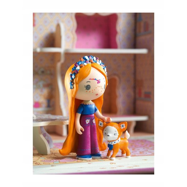 DJECO Casa valigia con bambole Bluchka & Indie giocattolo per bambini 4+