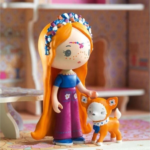 DJECO Casa valigia con bambole Bluchka & Indie giocattolo per bambini 4+