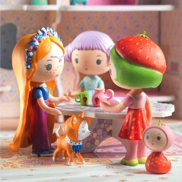 DJECO Casa valigia con bambole Bluchka & Indie giocattolo per bambini 4+