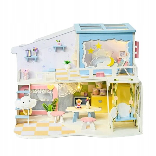 Habarri Frühlingserwachen Puppenhaus – DIY Miniatur-Holzmodell