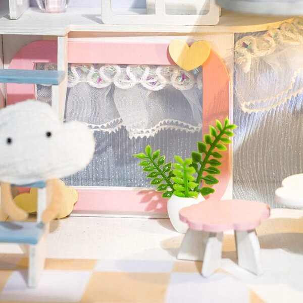 Habarri Frühlingserwachen Puppenhaus – DIY Miniatur-Holzmodell