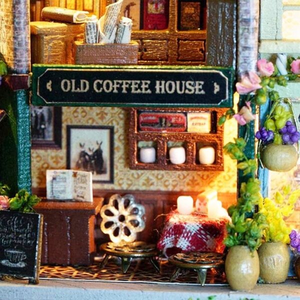 Miniatura Casa da Montare Uliczka in Dorset Inghilterra con LED Inclusi