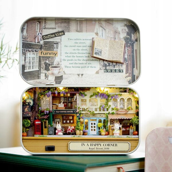 Miniatura Casa da Montare Uliczka in Dorset Inghilterra con LED Inclusi