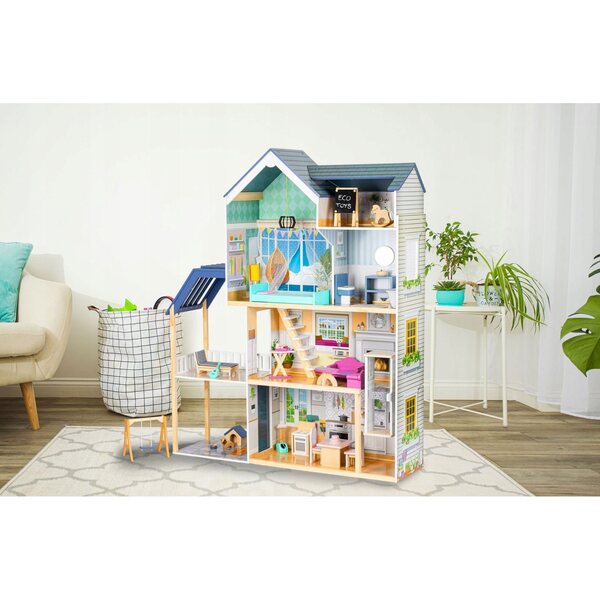 Casa delle bambole XXL Residence MAYA con mobili in legno 138 cm, 4 livelli