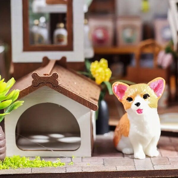 Habarri-Puppenhaus, 15 cm, DIY-Tierhandlung aus Holz